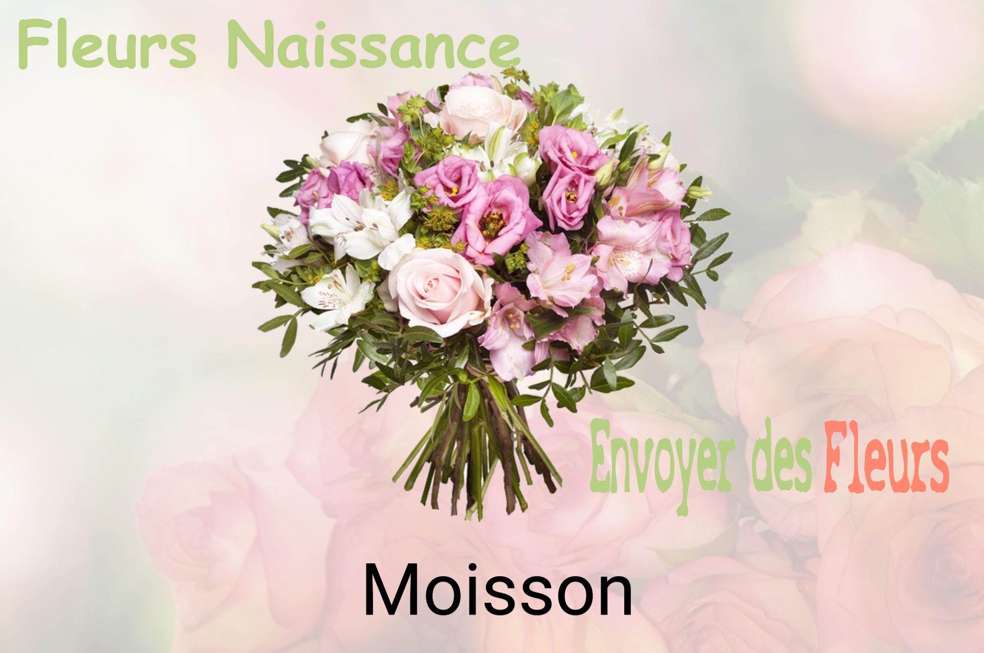 Bouquet de fleurs de naissance livré à Moisson