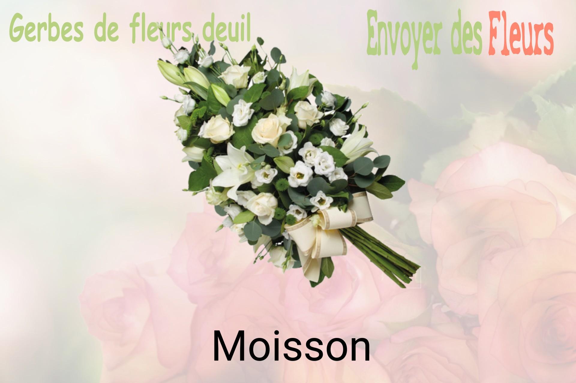 Gerbe de fleurs de deuil livrée à Moisson